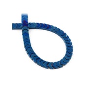 Hematit Doğal Taş Parlak Mavi Çavuş Kesim 8x3mm Dizi [AA]