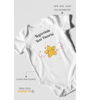 Teyzesinin Yeni Favorisi Kısa Kollu Bebek Body %100 Pamuk