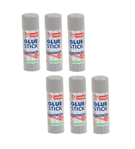 Glue Stick Yapıştırıcı Mikro Katı Yapıştırıcı 9 Gr Ruj Yapıştırıcı 6 Adet (Renksiz)