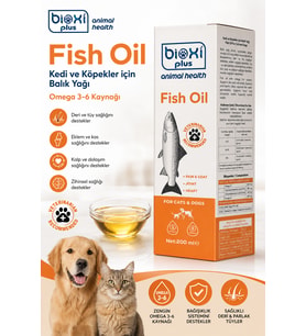 Bioxi Plus Fish Oil Kedi Köpek Balık Yağı 200 ml