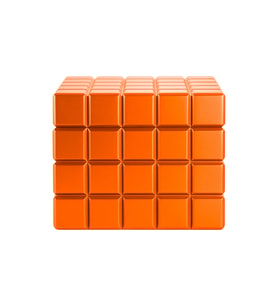 Colibri Heritage Cube Turuncu Sedir Humidor Puro Kutusu (Karışık)