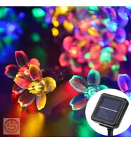 Çiçekli Solar Led Lambası (Çok Renkli)
