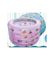 Şişme Tabanlı 100X60 CM Pembe Çocuk Havuzu ss21-325