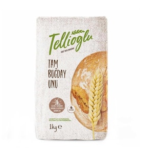 Tellioğlu Tam Buğday Unu Lif Kaynağı Un 1000 g e