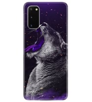 Samsung A02S A03S A10 A12 A13 A21S A22 Kılıf Desenli Silikon Purple Leopar 1750