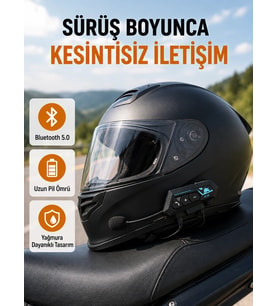 Motosiklet Kask Kulaklığı Bluetooth 5.0 Gürültü Önleme Ve Hızlı Bağlantı Yeni Nesil