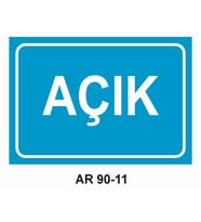 İŞ GÜVENLİĞİ UYARI LEVHASI 1 ADET PVC 21 X 29CM
