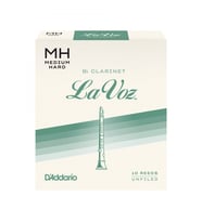 D'Addario RCC10MH La Voz Bb Klarnet Kamışı Medium Hard Sertlik (Profesyonel/Caz) - 10'lu Paket  Güçlü ve Dolgun Ses, Esnek Caz Karakteri