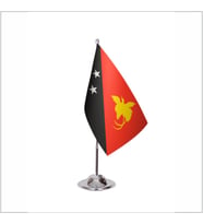 Papua Yeni Gine Tekli Masa Bayrağı