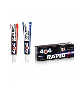 404 Plastik Çelik Rapid Bond Hızlı Yapıştırıcı 16gr - Şeffaf