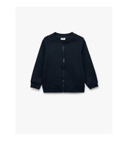 Koton Basic Fermuarlı Lacivert Erkek Çocuk Sweatshirt 6WKB10002TK