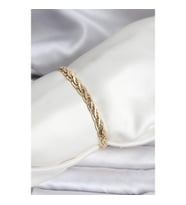 Mey İthalat® 14K Gold Renk Kaplama Lazer Zincir Model CM Kadın Bileklik