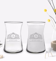 BK Gift Kişiye Özel İsimli 2’li Heybeli Çay Bardağı Rakı Kadehi-13