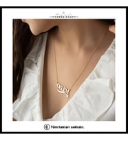 Saklı Takı 925 Ayar Gümüş İsimli Kartanesi Kolye