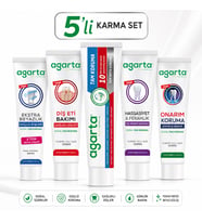 Agarta Doğal Tam koruma Diş Macunu (Karma 5 Li Set)