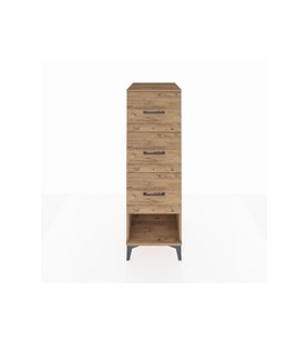 Kronos Dolap 3 Çekmeceli 44x59x134 Çam-Çam