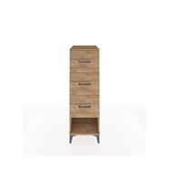 Kronos Dolap 3 Çekmeceli 44x59x134 Çam-Çam