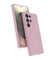 Samsung Galaxy S24 Ultra Regal Magsafe Standlı Kapak - Açık Pembe