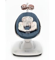 4moms Mamaroo 5.0 Elektrikli Ana Kucağı - Slate Blue + Yenidoğan Destek Pedi (Çok Renkli)