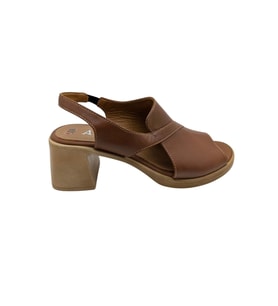 Cristallo - Kadın Topuklu Sandalet - TABA - 39