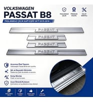 Volkswagen Passat B8 Krom Kapı Eşiği 2015-2018 Arası P.Çelik