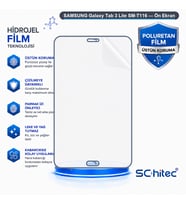 SChitec SAMSUNG Galaxy Tab 3 Lite SM-T116 Uyumlu Ön Yüzey Nano Şeffaf Hidrojel Ekran Koruyucu