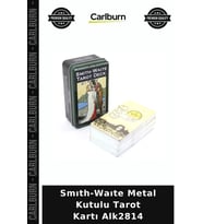 Özel Üretim Koleksiyon Fal Kartları Hediye Kehanet Smıth-Waıte Metal Kutulu Tarot Kartı