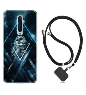 Oppo Reno 2Z 4 Lite 4 Pro 5 6 7 A31 Kılıf Boyun Askılı Silikon Old Owl 1649