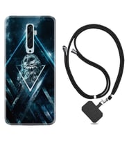 Oppo Reno 2Z 4 Lite 4 Pro 5 6 7 A31 Kılıf Boyun Askılı Silikon Old Owl 1649