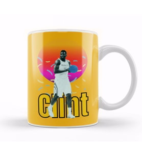 Clint Capela Vintage Art   Legend Basketball Gift Kupa Bardak Porselen