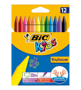 Bic Kids Plastidecor Silinebilir Mum Pastel Boya 12 Renk 