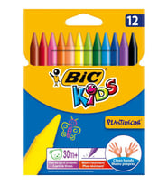 Bic Kids Plastidecor Silinebilir Mum Pastel Boya 12 Renk 