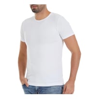6 Adet Yıldız Erkek Modal Kısa Kollu T-Shirt Fanila Beyaz 335