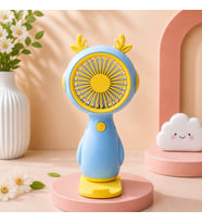 Sevimli Mini El Fanı USB Şarjlı Taşınabilir Sessiz Masaüstü Fan Kawaii Tasarım Yazlık Fan