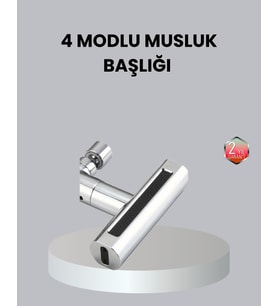 ABS Pirinç Alaşımlı Musluk Başlığı 4 Modlu 360° Dönebilen ve Ekonomik