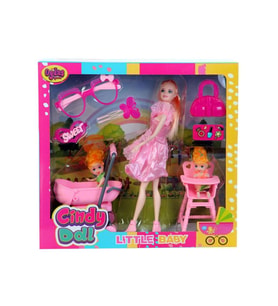 Oydaş Cindy Doll Pusetli Mama Sandalyeli Bebek