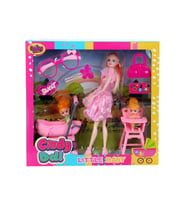 Oydaş Cindy Doll Pusetli Mama Sandalyeli Bebek