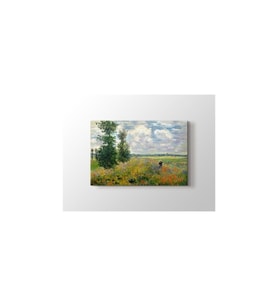 DBSanatevi Claude Monet - Poppy Field Argenteuil Tablo 35 X 35 Cm