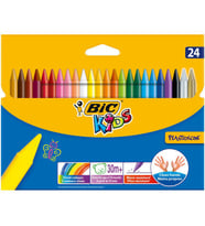 Bic Kids Plastidecor Silinebilir Mum Pastel Boya 24 Renk 