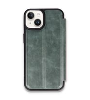 iPhone 14 Kılıf Flip Cover - Koyu Yeşil