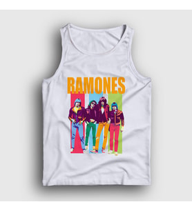 Presmono Unisex Beyaz Band Ramones Atlet 169430tt