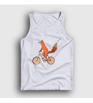 Presmono Unisex Beyaz Bicycle Fox Tilki Atlet 367337tt (Beyaz)