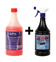 Ağır Yağ Sökücü Konsantre  (1/5)  1 Litre & Motor Ve Jant Yıkama Sıvısı 1 Lt