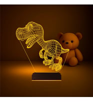 Luvivia Sevimli Dinozor 3D Lamba - Masa Gece Lambası