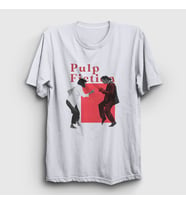 Presmono Unisex Beyaz Dance Film Pulp Fiction T-Shirt 248367tt