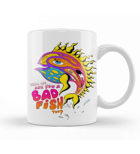Fish Are You A Badfish Too Kupa Bardak Porselen