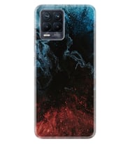 8 8 Pro Kılıf Desenli Silikon Red Blue Black Abstact 1386