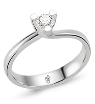 Romeo Pırlanta 0.25 Ct Tektaş YüzükRM25040 (Çok Renkli)