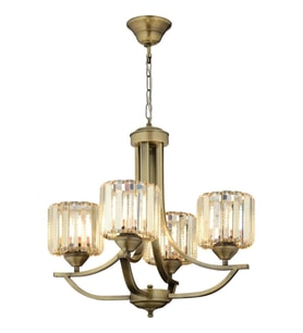 AVONNI AV-65226-4E Eskitme Kaplama Modern Avize E27 Metal Kristal 55cm