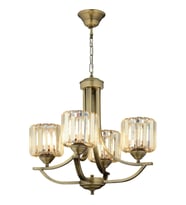 AVONNI AV-65226-4E Eskitme Kaplama Modern Avize E27 Metal Kristal 55cm